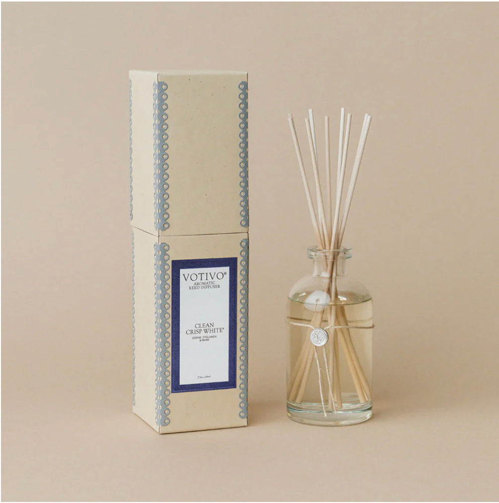 Votivo - Reed Diffuser-Clean Crisp White