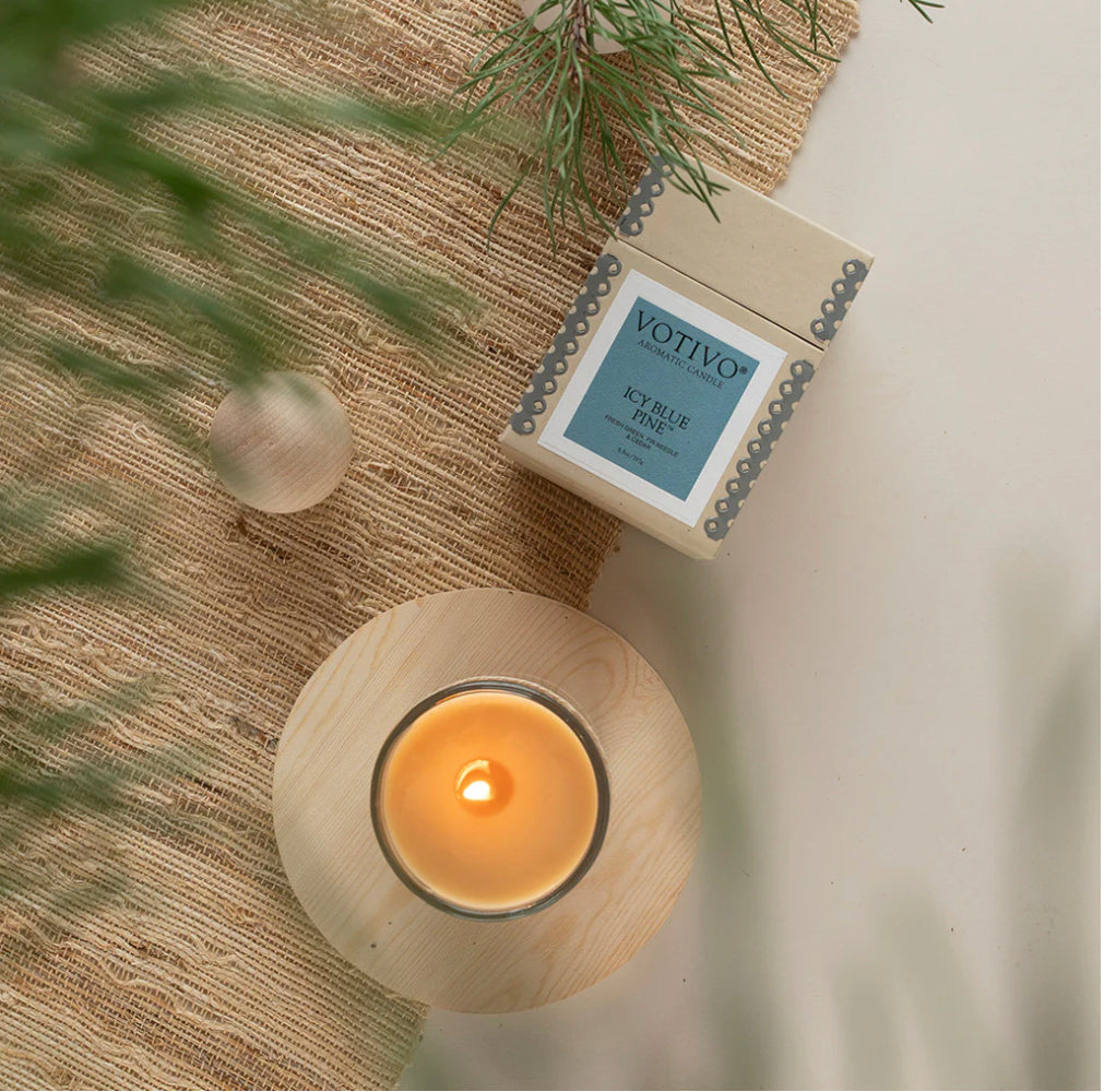 Votivo - 6.8oz Aromatic Candle-Icy Blue Pine