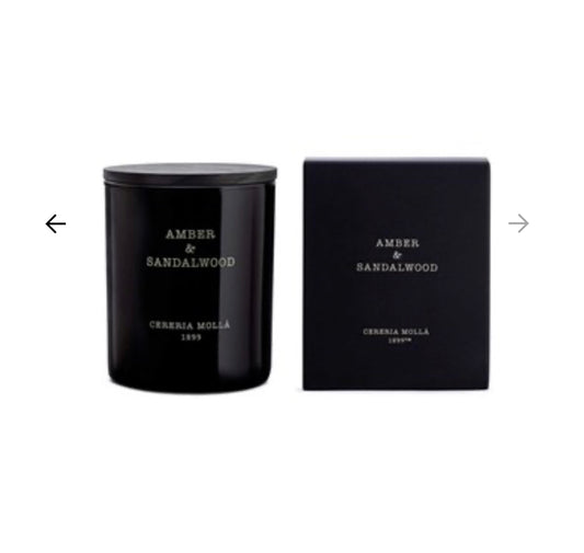 Cereria Molla - Amber & Sandalwood
Classic Candle 
8 OZ