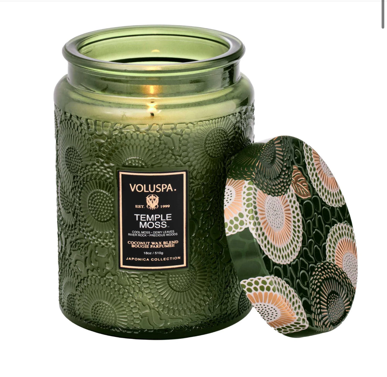 Voluspa -  TEMPLE MOSS Large Jar 18oz Candle