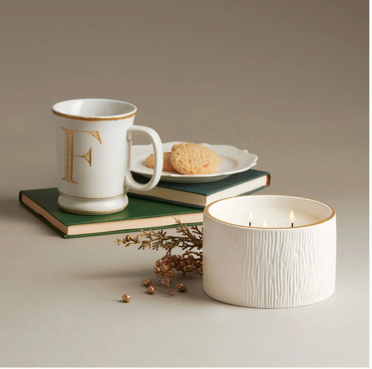 Thymes - Frasier Fir Ceramic 3-Wick Candle