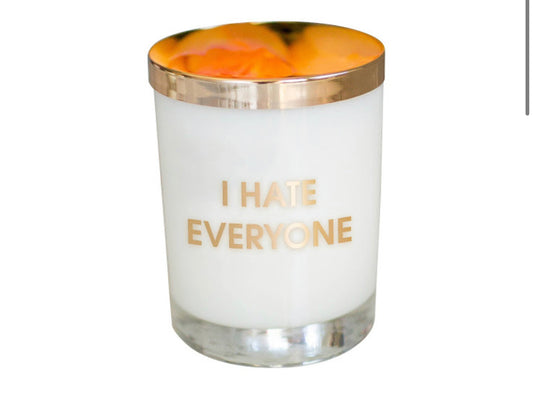 I Hate Everyone - GOLD FOIL ROCKS GLASS