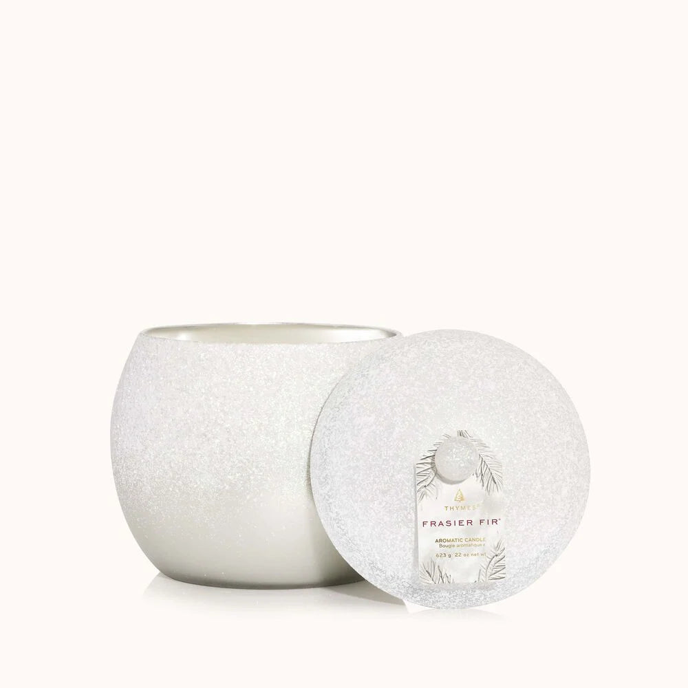 Thymes - Frasier Fir Flocked Novelty Statement Candle