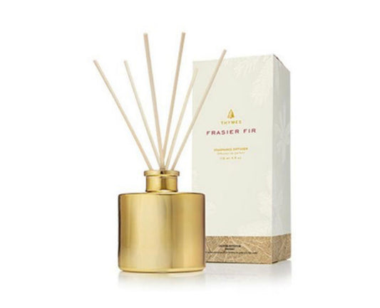 Thymes - Frasier Fir 4oz Gold Petite Diffuser