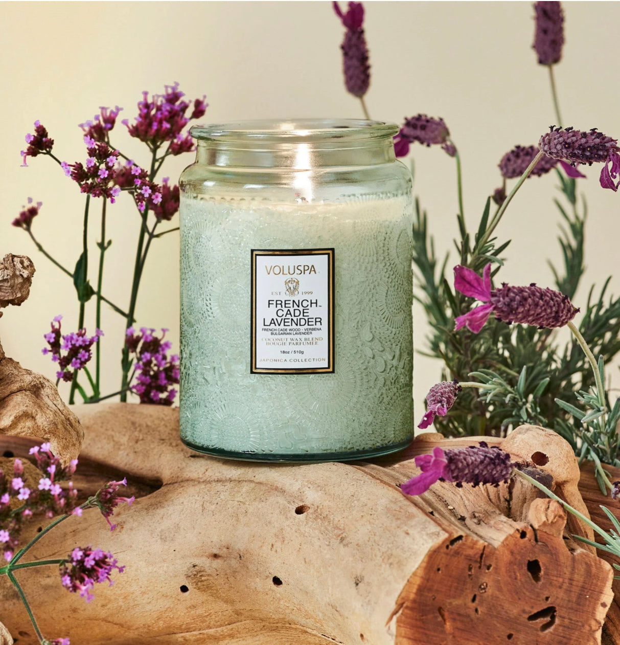 Voluspa - French Cade Lavender Large Jar 18oz Candle