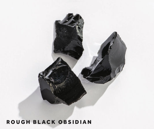 Rough Black Obsidian