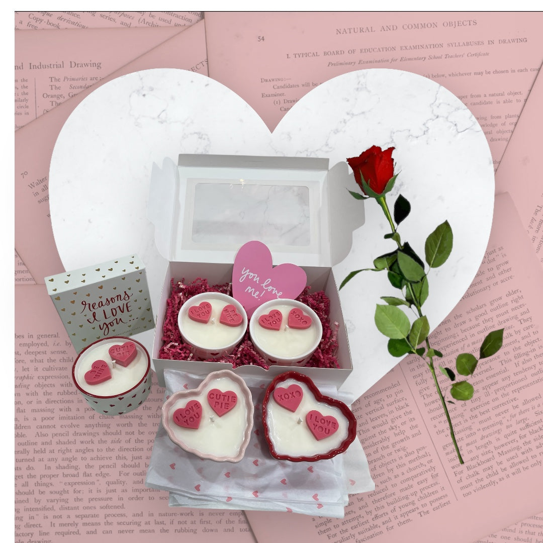 Whimsical Wicks - Valentine’s Day Gift Box 2 - 4.5oz Scented Candles