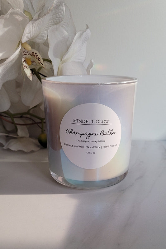 Mindful Glow - Champagne Baths Candle 13oz