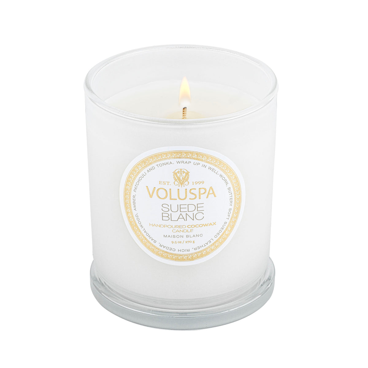 Voluspa - Suede Blanc Classic 9.5oz Candle