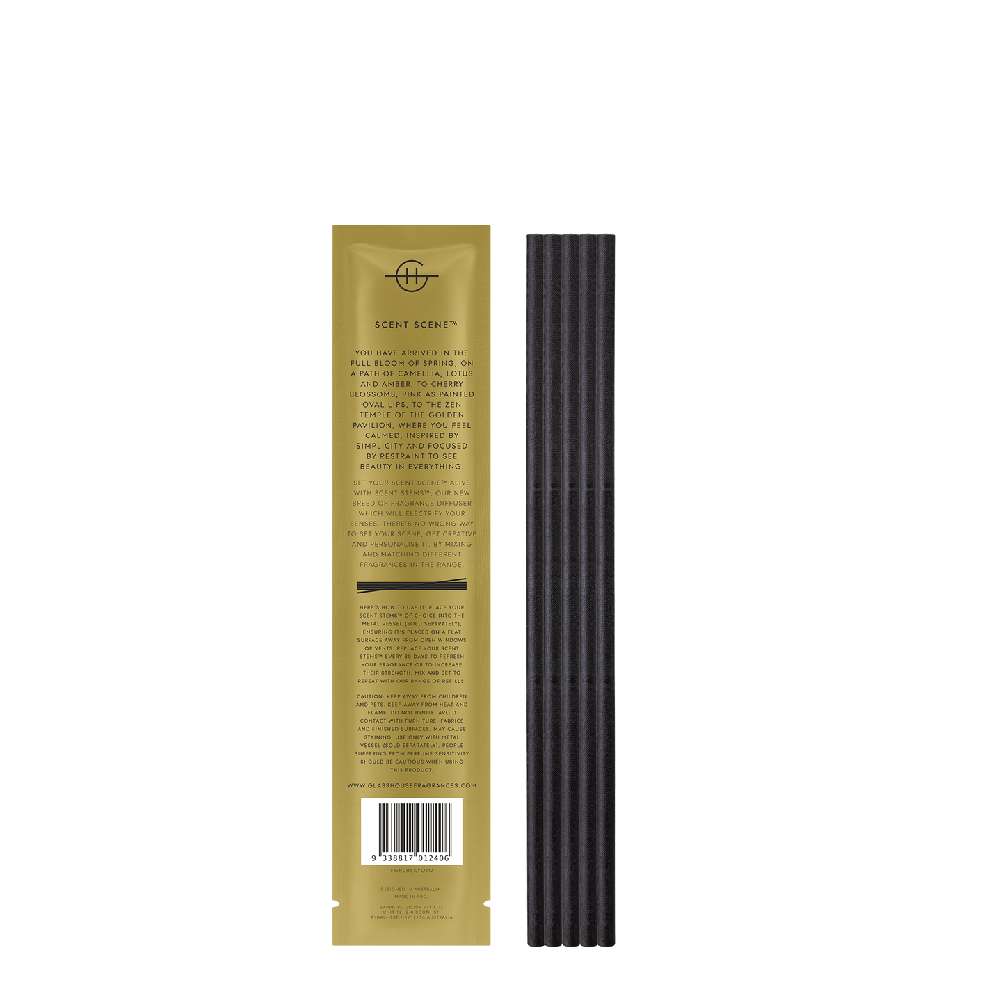 Glasshouse Fragrances - Replacement Scent Stems - Kyoto In Bloom