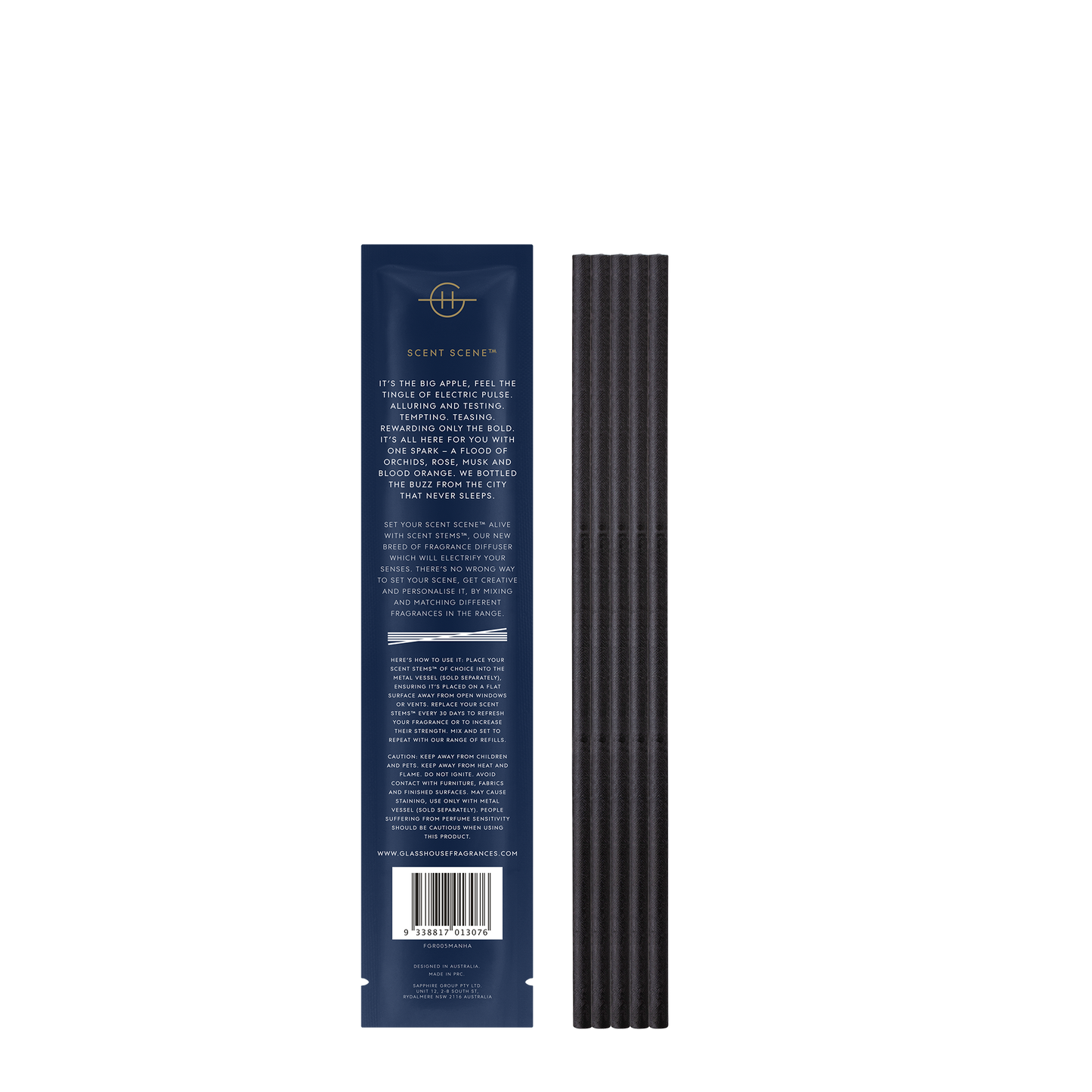 Glasshouse Fragrances - Replacement Scent Stems - I'll Take Manhattan