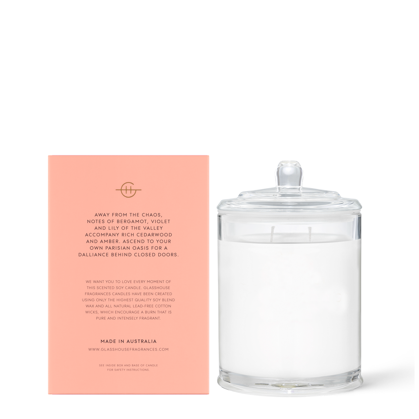 Glasshouse Fragrances - A Place In Paris Candle