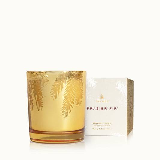 Thymes - Frasier Fir Gilded Gold Poured 6.5oz Aromatic Candle